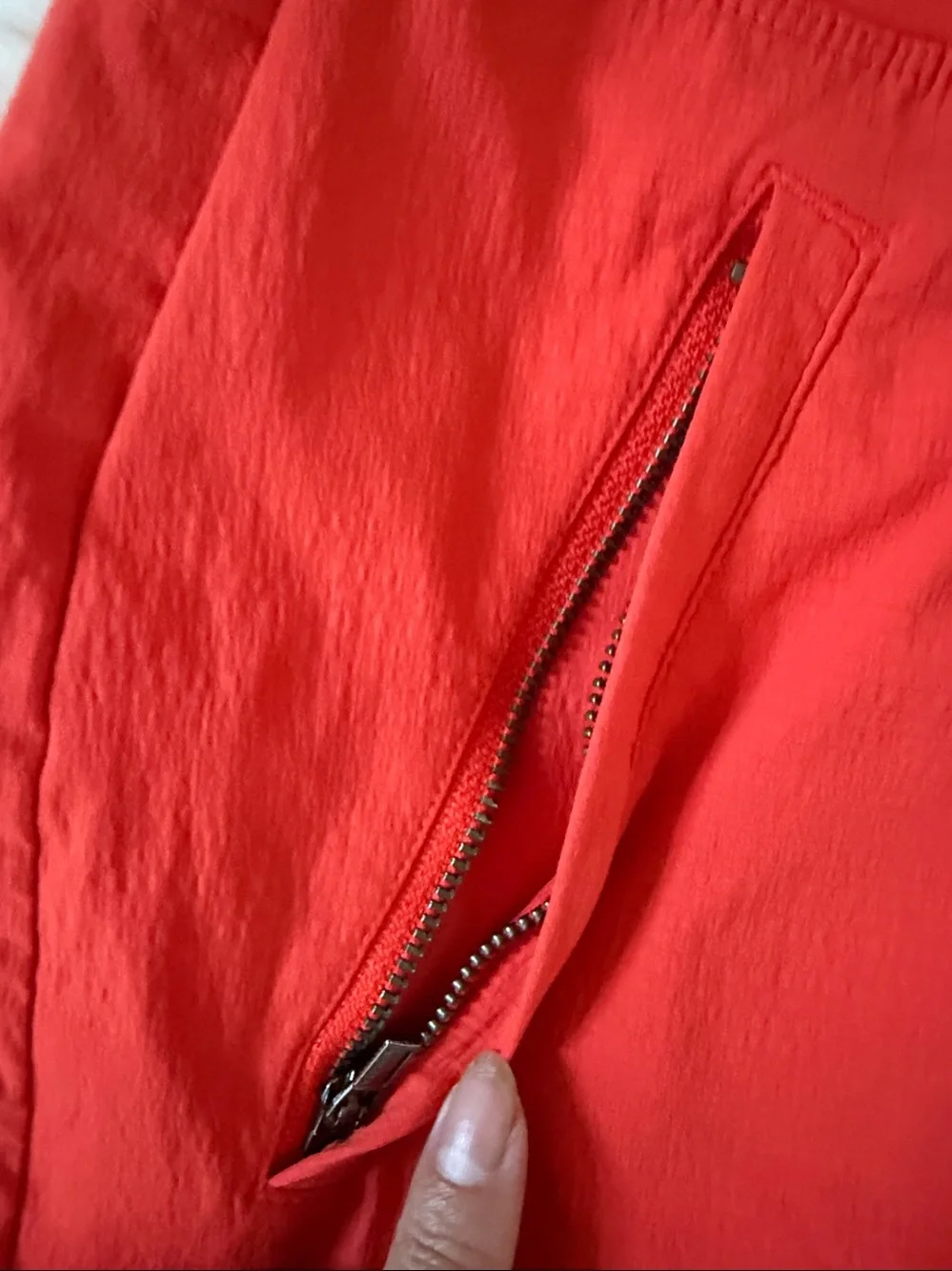 Athleta Bright Red High-Waist Pull-On Shorts